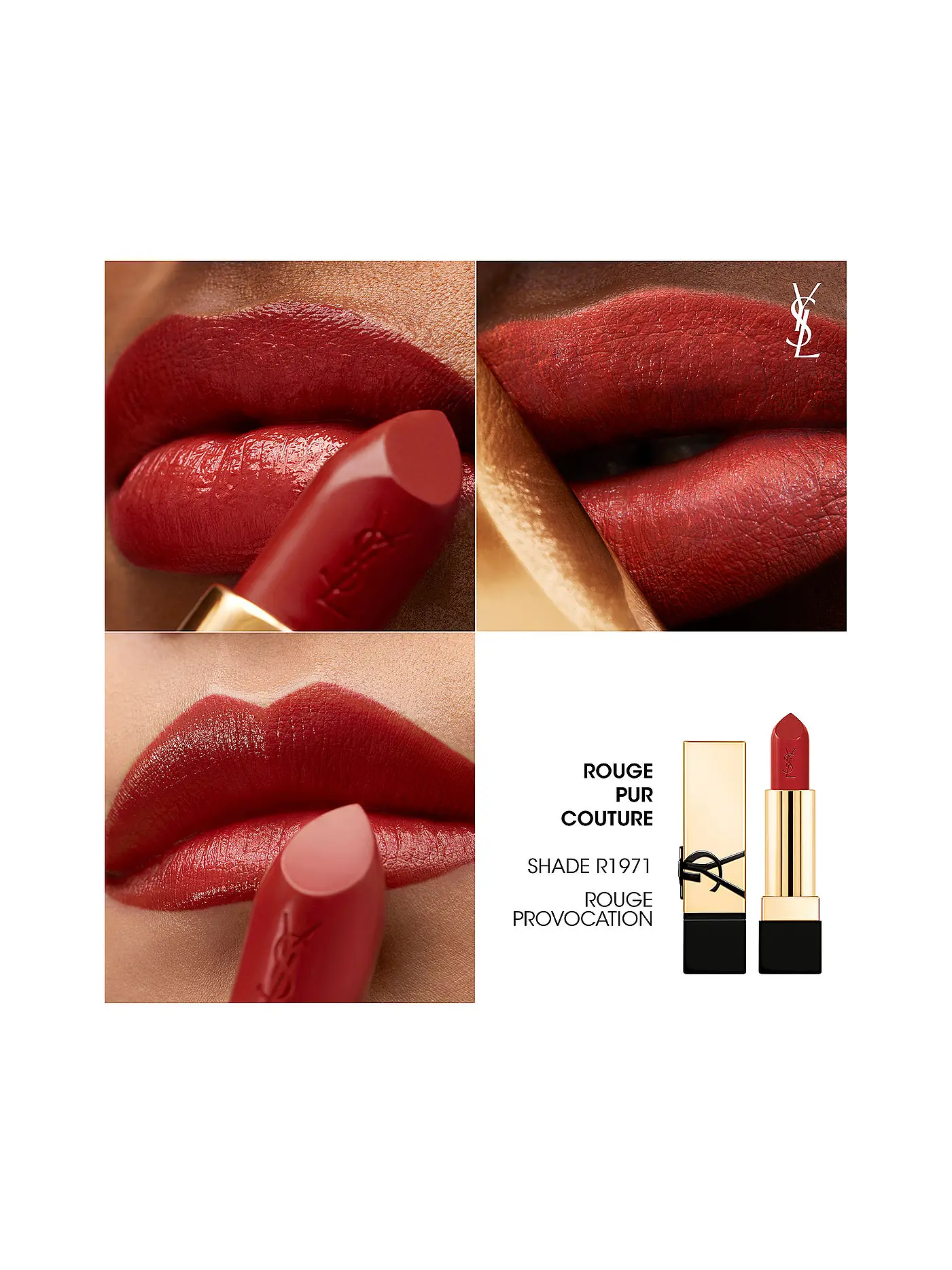 YVES SAINT LAURENT | Lippenstift - Rouge Pur Couture (R21) | dunkelrot